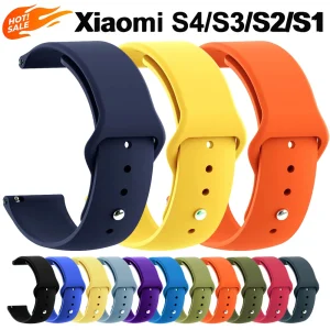 Silicone Band For Xiaomi Mi Color 2 Watch S4 S3 S2 S1 Quick Release Soft Sports Strap For Xiaomi Watch 2 Pro Bracelet Watchband