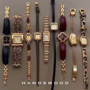 Retro High-End Luxury Gold Watch for Women: Versatile Quartz Timepiece, Vintage-Style Stainless Steel Gift for Women