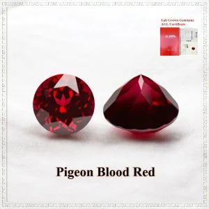 Top Lab Grown Ruby Oval Cut Loose Gemstone For Charms DIY Jewelry Making Selectable Certificate