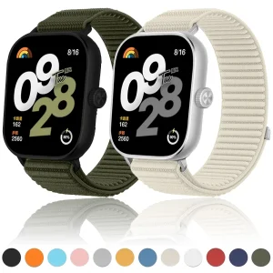 Sports Nylon Braided Loop Strap For Redmi Watch 6 5 4 Metal Head Watchband For Xiaomi Mi Band 9 Pro Mi Band 8 Pro Bracelet Belt